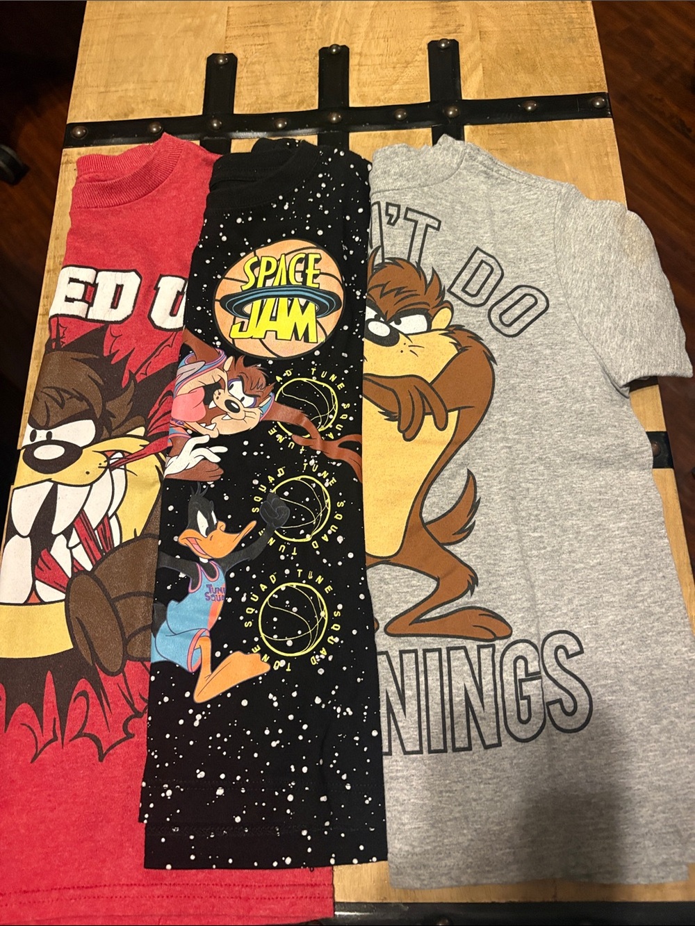 Warner Bros. Kids Tees - Red, Black, Gray Looney Tunes & Space Jam Graphics